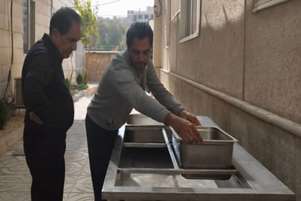 بازسازی و بهره‌برداری از دستگاه بن‌ماری قدیمی با نصب سیستم شعله‌سوز گاز طبیعی در سلف مرکزی دانشکده پیراپزشکی شیراز