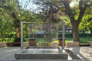 فاز دوم آبنمای آرامش‌بخش در دانشکده پیراپزشکی شیراز راه اندازی شد