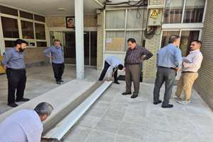 پاکسازی و شستشوی کامل محوطه دانشکده پیراپزشکی شیراز انجام شد